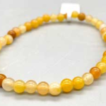 4mm Jade, Yellow bracelet
