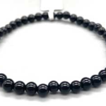 4mm Onyx, Black bracelet