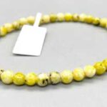 4mm Turquoise, Yellow bracelet