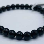 6mm Tourmaline, Black bracelet