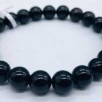 8mm Obsidian, Black bracelet