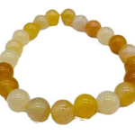 8mm Jade, Yellow bracelet