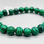 8mm Malachite, synthetic bracelet