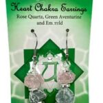 Heart chakra earrings