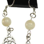 Moonstone Triquetra earrings