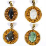 Clay and Gemstone pendant