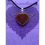 Optimism Purple Aventurine heart