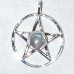 11/16 in. Pentagram Moonstone sterling