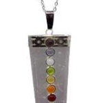Selenite Chakra necklace