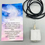 Selenite wire wrapped necklace