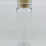 4dr glass vial w/ cork