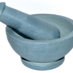 4 1/2 in. Grey mortar and pestle set