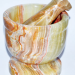 4 in. Onyx mortar and pestle set