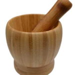 4 in. Wooden Mortar and Pestle Set
