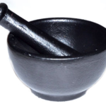 3 1/2 in. Cast Iron mortar and pestle set