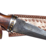Rosewood Damascus athame