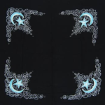 Celtic Moon altar cloth or scarf 36 in. x 36 in.
