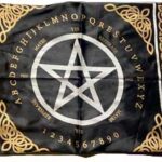 24 in.x24 in. Pentagram Pendulum/ Ouija altar cloth