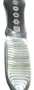 10 in. Selenite Chakra athame