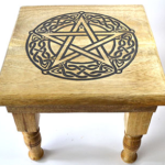 9 in.x 9 in.x 8 in. Pentagram altar table
