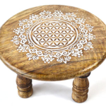 6 in.dia x 4 in. Flower of Life altar table