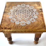 9 in.x 9 in.x 8 in. Flower of Life altar table