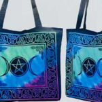 15.7 in. x 17.7 in. Triple Moon tote  bag