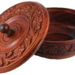 Wooden Ritual Bowl w/ Lid
