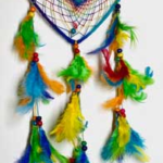 5 in. Rainbow Heart dreamcatcher