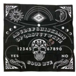 24 in.x24 in. Ouija, Black mat