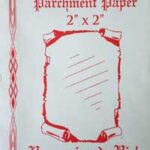2 in. x 2 in. Sheep Skin parchment paper