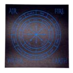 8 in.x8 in. Blue Zodiac pendulum board