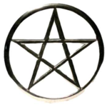 Cut-Out Pentagram altar tile 5 3/4 in.