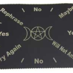 8 in.x12 in. Triple Moon Pentagram pendulum mat (slight imperfection)