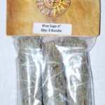 (set of 3) Blue Sage smudge stick 4 in.