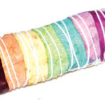 4 in. White Sage 7 Chakra colors stick