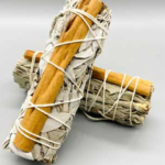 4 in. White Sage & Cinnamon smudge stick