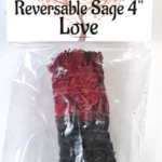 4 in. Love reversable smudge stick