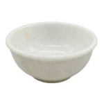 4 in. White Marble scrying bowl