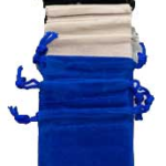 (set of 12) 3 in. x 4 in. Mixed velvet pouch