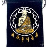 (set of 10) 5 in.x 7 in. Buddha Black velveteen bag