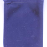 Blue Velveteen Bag