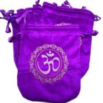(set of 10) 6 in.x 8 in. Purple velveteen bag