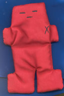 Red Voodoo Doll  5 in.