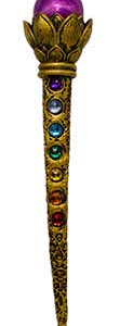 8 1/2 in. Ball & Chakra Stones wand
