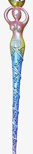 13 1/2 in. Spiral Goddess wand