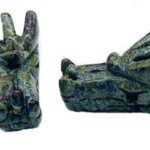 (set of 2) 1 3/4 in. Dragon's Head Jasper, Dragon Blood