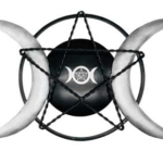 14 in. Triple Moon iron plaque
