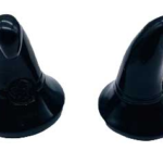 (set of 2) 1 3/4 in. Witch's Hat Obsidian, Black