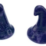 (set of 2) 1 3/4 in. Witch's Hat Lepidolite